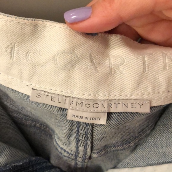 Stella McCartney | NWOT Blue Straight Leg Distressed Jean - Size 30 - Picture 5 of 7